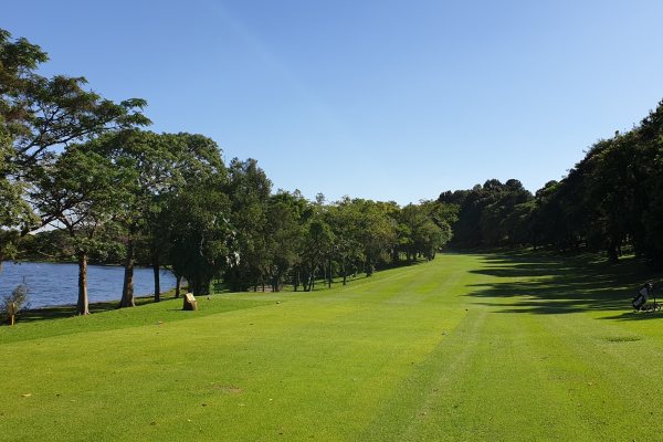 Das Finaltee am Golfplatz vom Sao Paulo Golfclub Clube de Campo.