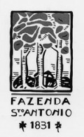 Logo vom Fazenda Santo AntonioGolfplatz, nahe zu Araras im Bundesstaat Sao Paulo.