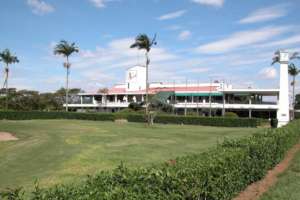 Clubhaus vom Aruja Golfclub., der sich ind er Nähe des internationalen Flughafens von Sao Paulo befindet.