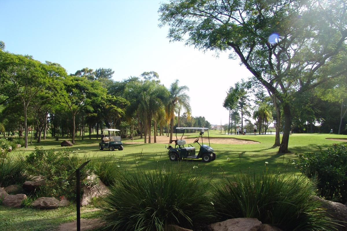 Cart am Golfplatz vom Belem Novo Golfclub in der Nähe von Porto Alegre.