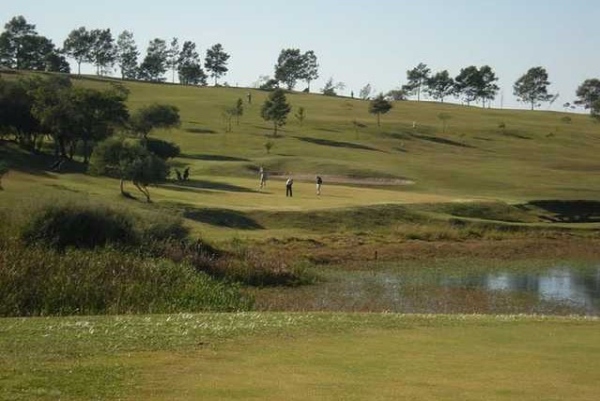 Blöick auf den Golfplatz vom Cantegril Golfclub in Bage im Bundesstaat Rio Grande de Sul.