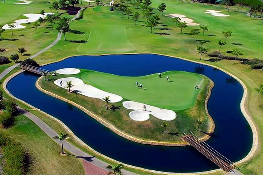 Blick auf den Golfplatz vom Damha Golfclub in Sao Carlos.