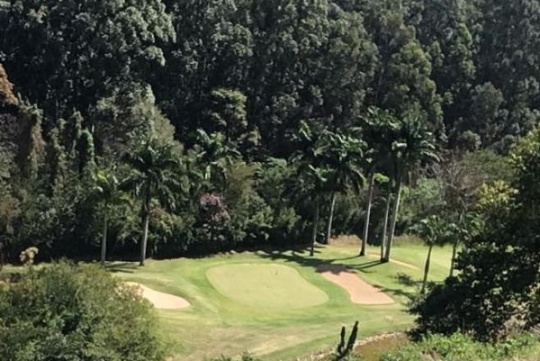 Blick auf den Golfplatz der Fazenda Sao Joa Boa Vista bei Valinhos im Bundesstaat Sao Paulo.