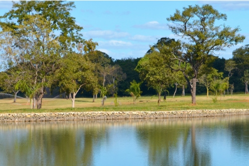 Blick auf den Golfplatz vom Goiania Golfclub im Bundesstaat Goias.