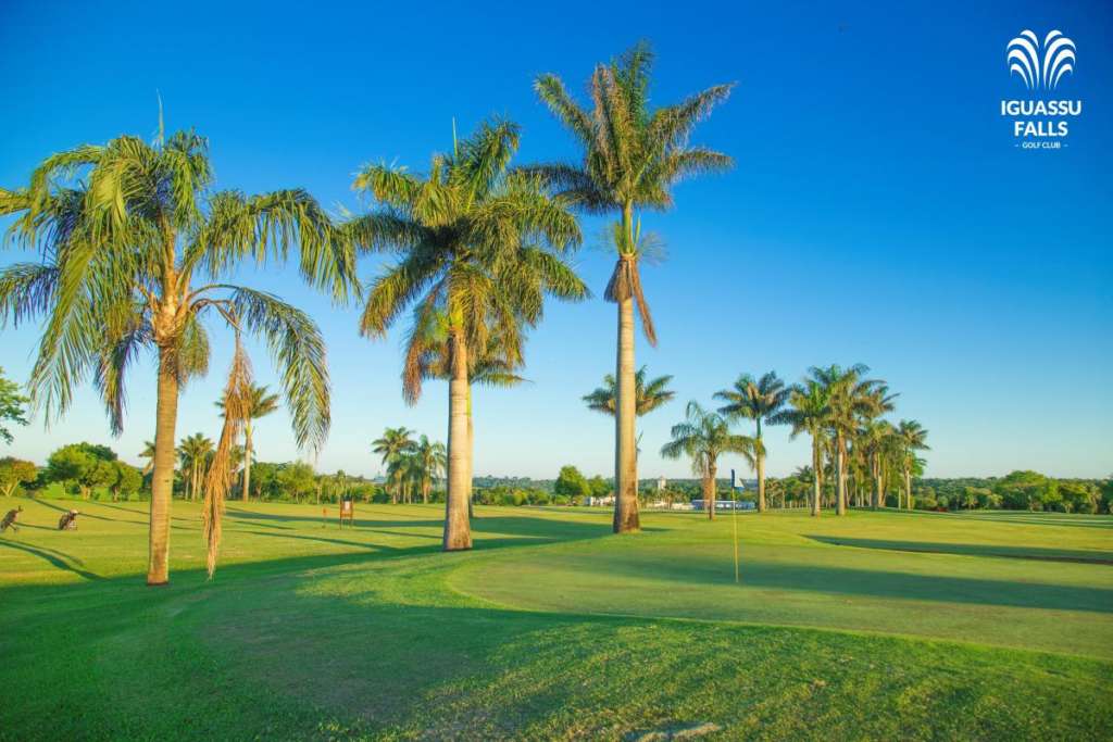 Palmen am Golfplatz vom Iguassu Wish Golfresort.
