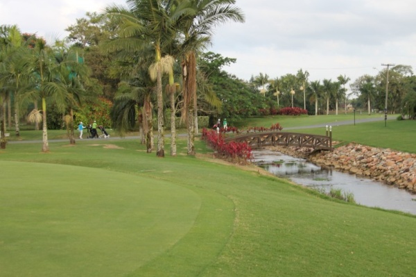 Blick auf den Golfplatz vom Joinville Country Golfclub.