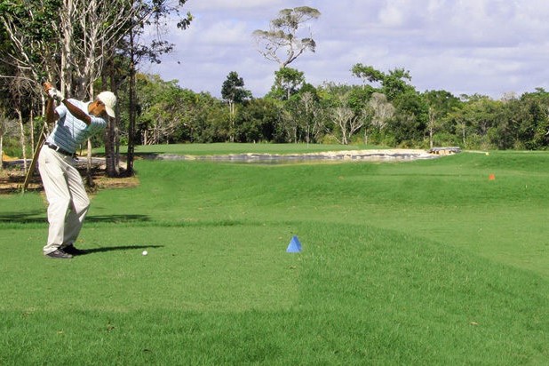 Golfplatz vom Pousada Outeiro das Brisas Golfclub in Trancoso im Bundesstaat Bahia.