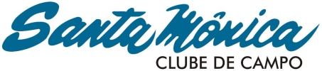 Logo vom Santa Monica Golfclub in der Nähe von Curitiba im Bundestaat Parana.