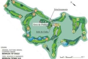 Plan vom Golfplatz vom Vista Verde Golfclub.